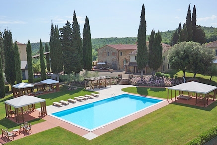 foto: luxe agriturismo bij Siena en Arezzo met restaurant, zwembad en airco
