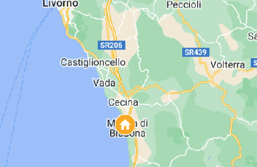 kaart luxe vakantiepark toscane strand