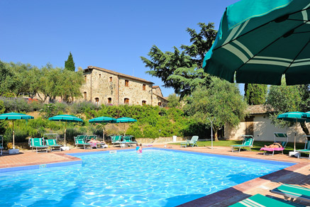 Familie agriturismo met uitzicht op het Trasimeense Meer