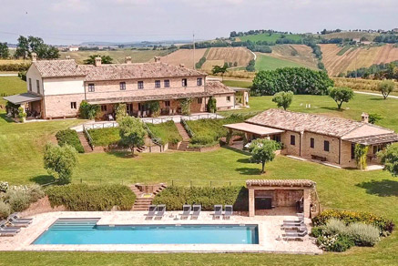 Kleinschalig luxe agriturismo midden Marche