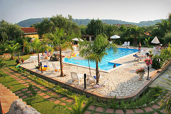 Vakantie kust cilento aan strand, campania
